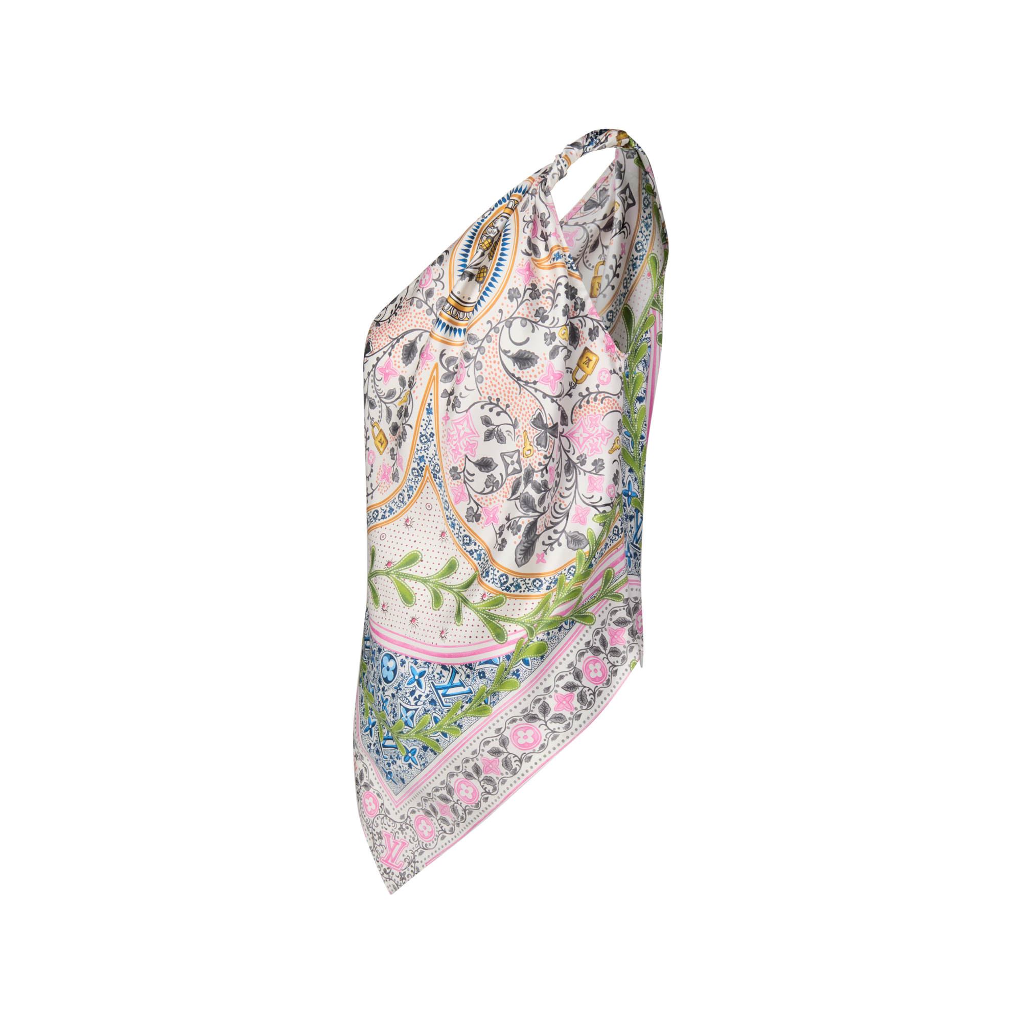 Flower Foulard Asymmetrical Top - Women - Ready-to-Wear | LOUIS